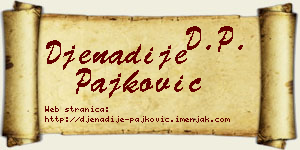 Đenadije Pajković vizit kartica